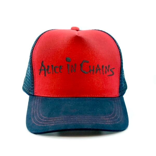 AliceInChains_Modelo6_Frente_Negro Gorra Alice in Chains