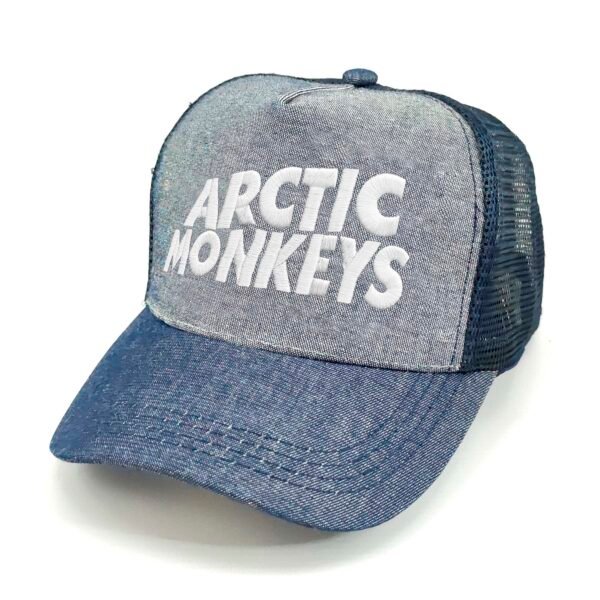 Arctic-Monkeys_Modelo1_Diagonal_Blanco Gorra Arctic Monkeys