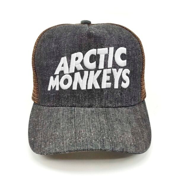 Arctic-Monkeys_Modelo2_Frente_Blanco Gorra Arctic Monkeys