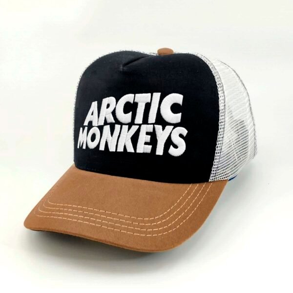 Arctic-Monkeys_Modelo3_Diagonal_Blanco Gorra Arctic Monkeys