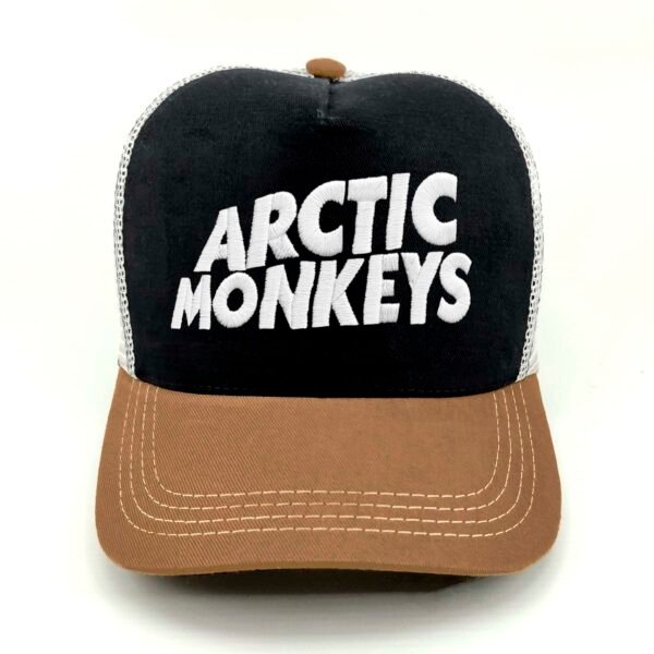 Arctic-Monkeys_Modelo3_Frente_Blanco Gorra Arctic Monkeys