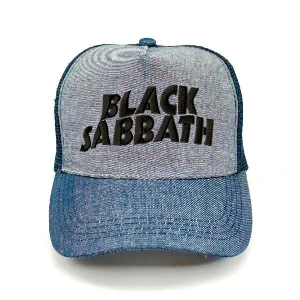 Black-Sabbath_Modelo1_Frente_Negro Gorra Black Sabbath