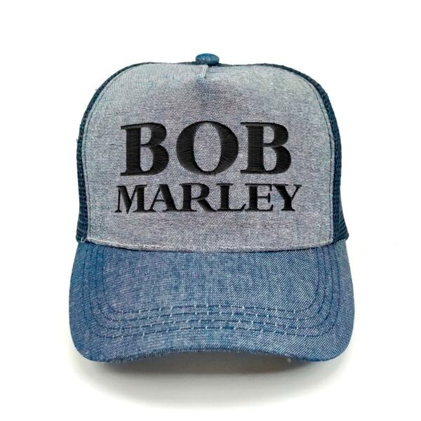 Bob-Marley_Modelo1_Frente_Negro Gorra Bob Marley