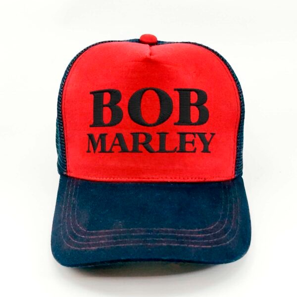 Bob-Marley_Modelo6_Frente_Negro Gorra Bob Marley