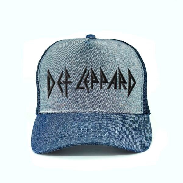 Def-Leppard_Modelo1_Frente_Negro Gorra Def Leppard