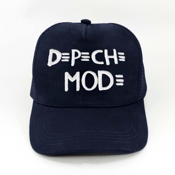 Depeche-Mode_Modelo8_Frente_Blanco Gorra Depeche Mode
