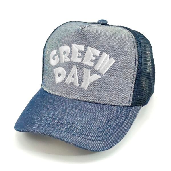 Green-Day_Modelo1_Diagonal_Blanco Gorra Green Day