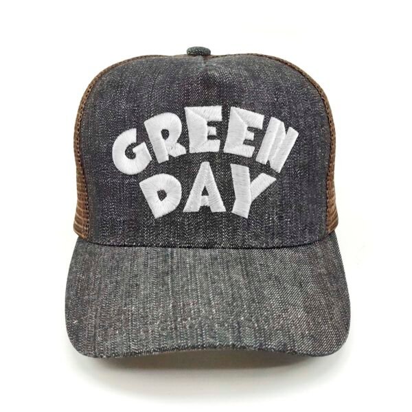 Green-Day_Modelo2_Frente_Blanco Gorra Green Day