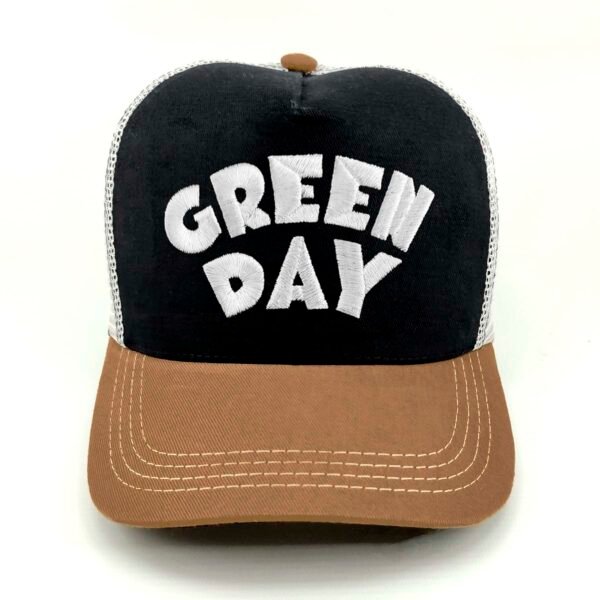 Green-Day_Modelo3_Frente_Blanco Gorra Green Day