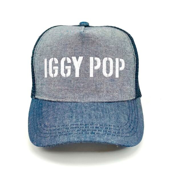 Iggy-Pop_Modelo1_Frente_Blanco Gorra Iggy Pop
