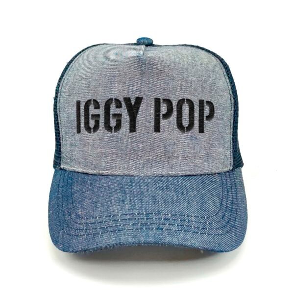 Iggy-Pop_Modelo1_Frente_Negro Gorra Iggy Pop