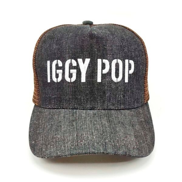 Iggy-Pop_Modelo2_Frente_Blanco Gorra Iggy Pop