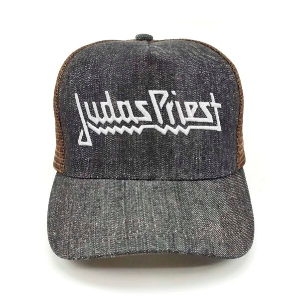 Judas-Priest_Modelo2_Frente_Blanco Gorra Judas Priest