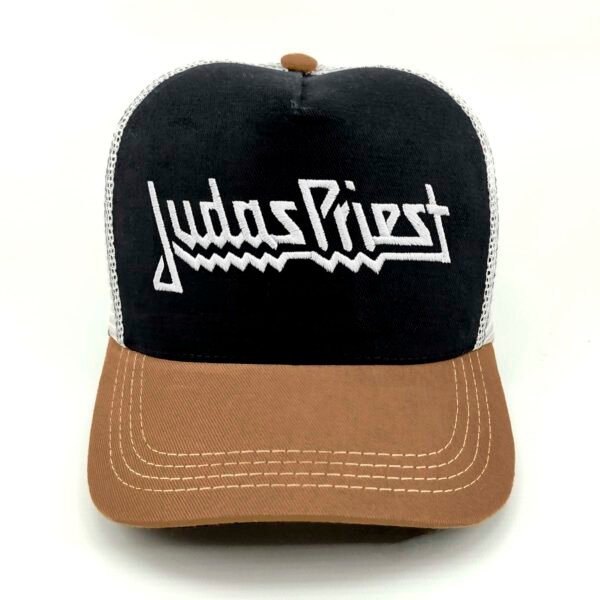 Judas-Priest_Modelo3_Frente_Blanco Gorra Judas Priest