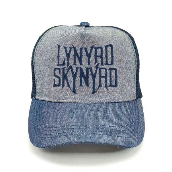Lynyrd-Skynyrd_Modelo1_Frente_AzMarino Gorra Lynyrd Skynyrd