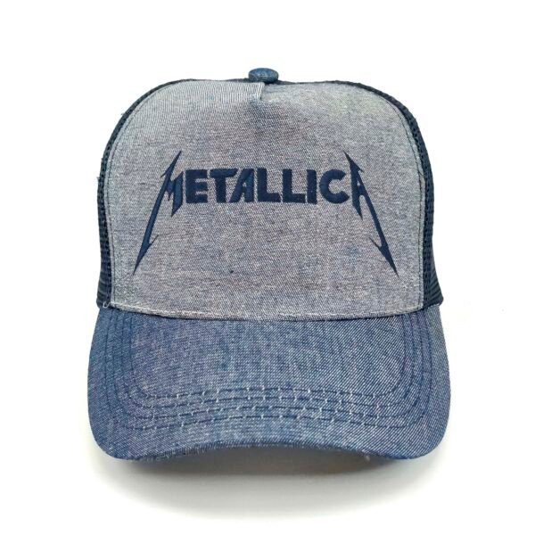 Metallica_Modelo1_Frente_AzMarino Gorra Metallica