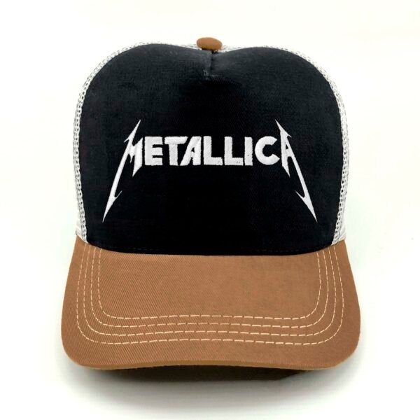 Metallica_Modelo3_Frente_Blanco Gorra Metallica
