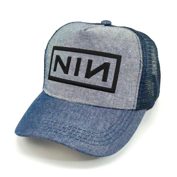 NIN_Modelo1_Diagonal_Negro Gorra Nine Inch Nails