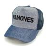 RAMONES_Modelo1_Diagonal_Negro Gorra Ramones