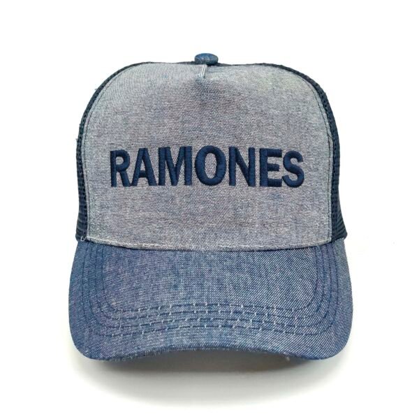 RAMONES_Modelo1_Frente_AzMarino Gorra Ramones
