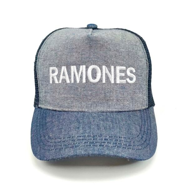 RAMONES_Modelo1_Frente_Blanco Gorra Ramones