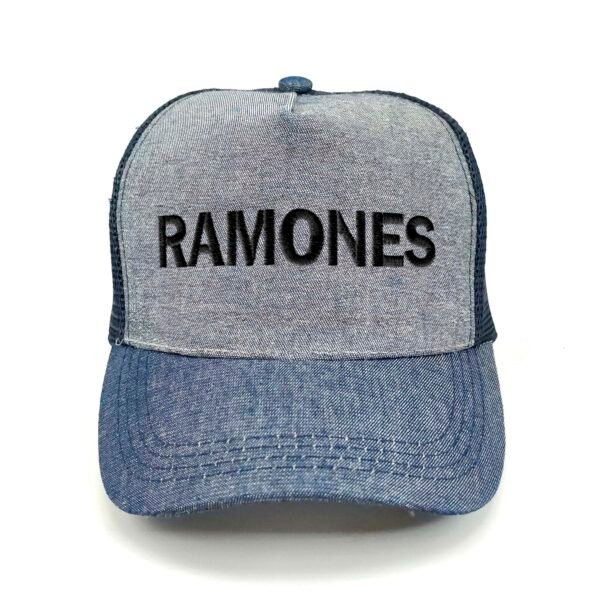 RAMONES_Modelo1_Frente_Negro Gorra Ramones