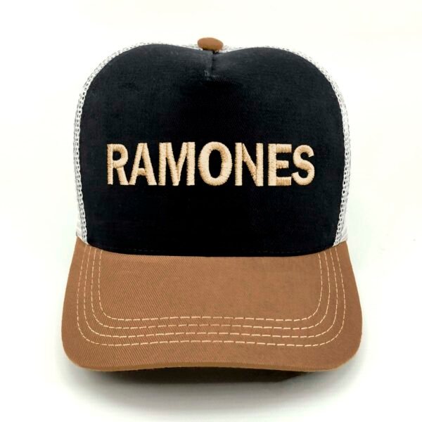 RAMONES_Modelo3_Frente_Dorado Gorra Ramones