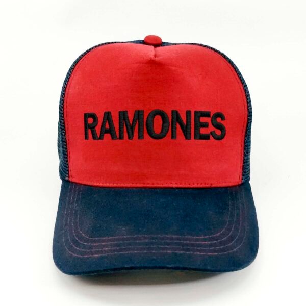 RAMONES_Modelo6_Frente_Negro Gorra Ramones