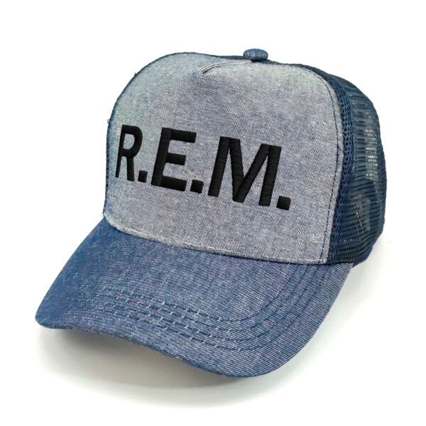 REM_Modelo1_Diagonal_Negropp Gorra R.E.M.