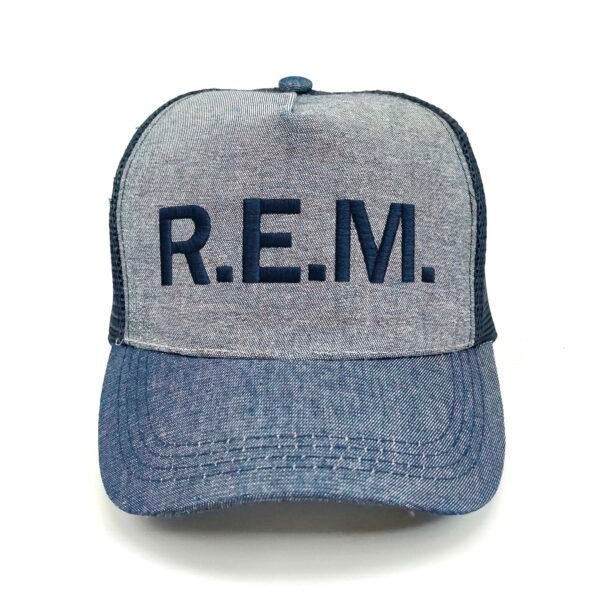 REM_Modelo1_Frente_AzMarino Gorra R.E.M.