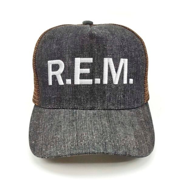 REM_Modelo2_Frente_Blanco Gorra R.E.M.