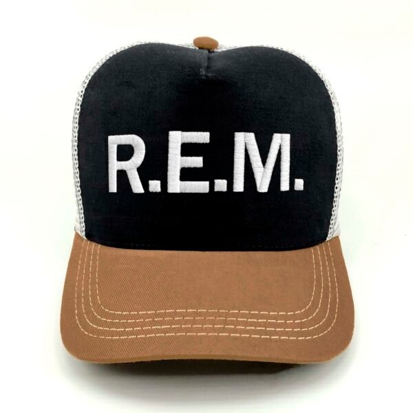 REM_Modelo3_Frente_Blanco Gorra R.E.M.