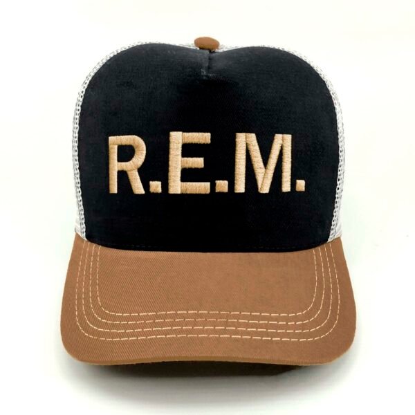 REM_Modelo3_Frente_Dorado Gorra R.E.M.