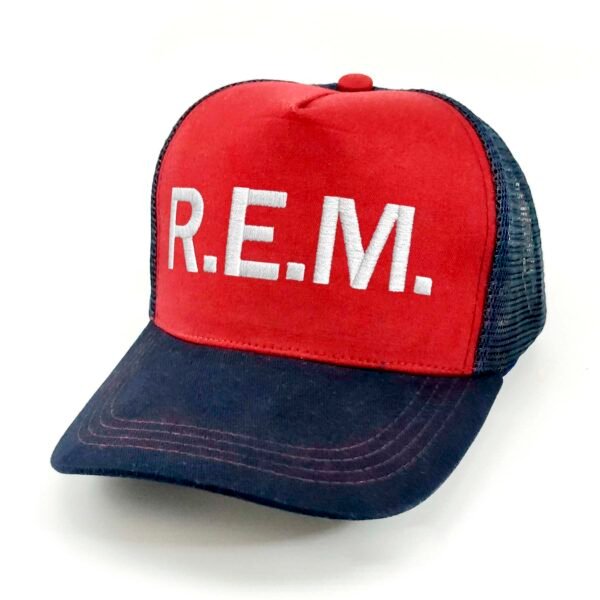 REM_Modelo6_Diagonal_Blanco Gorra R.E.M.