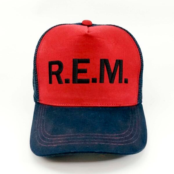 REM_Modelo6_Frente_negro Gorra R.E.M.