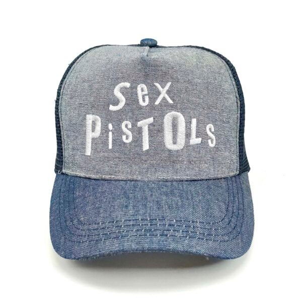 SexPistols_Modelo1_Frente_Blanco Gorra Sex Pistols