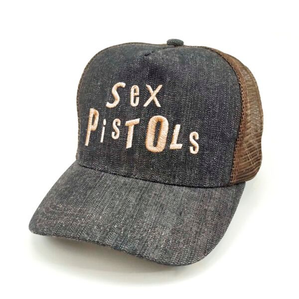 SexPistols_Modelo2_Diagonal_Dorado Gorra Sex Pistols