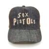 SexPistols_Modelo2_Frente_Doradoo Gorra Sex Pistols