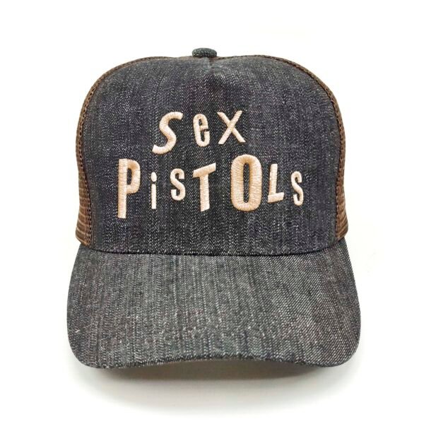 SexPistols_Modelo2_Frente_Doradoo Gorra Sex Pistols