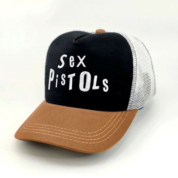 SexPistols_Modelo3_Diagonal_Blanco Gorra Sex Pistols