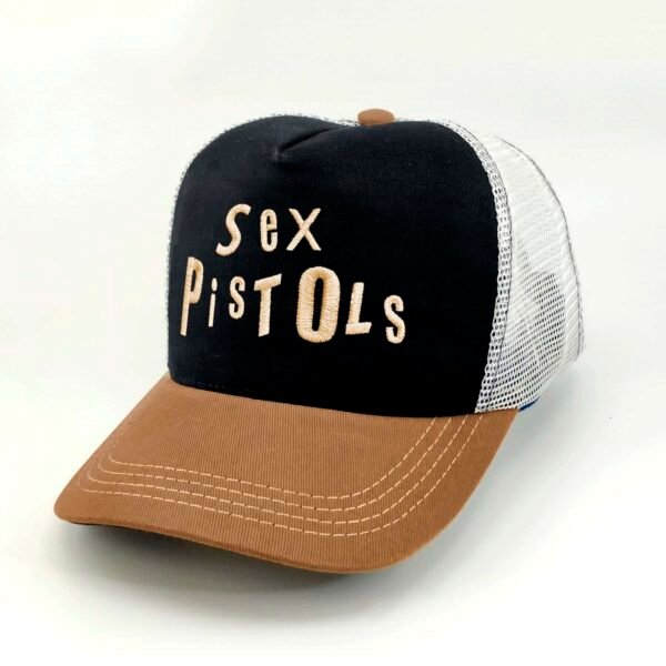 SexPistols_Modelo3_Diagonal_Dorado Gorra Sex Pistols