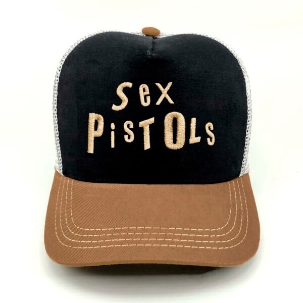 SexPistols_Modelo3_Frente_Dorado Gorra Sex Pistols