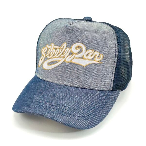 Steely-Dan_Modelo1_Diagonal_Blanco Gorra Steely Dan