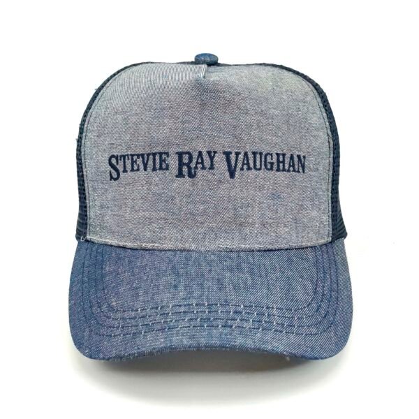 Stevie-Ray-Vaughan_Modelo1_Frente_AzMarino Gorra Stevie Ray Vaughan