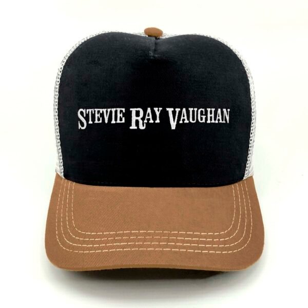 Stevie-Ray-Vaughan_Modelo3_Frente_Blanco Gorra Stevie Ray Vaughan