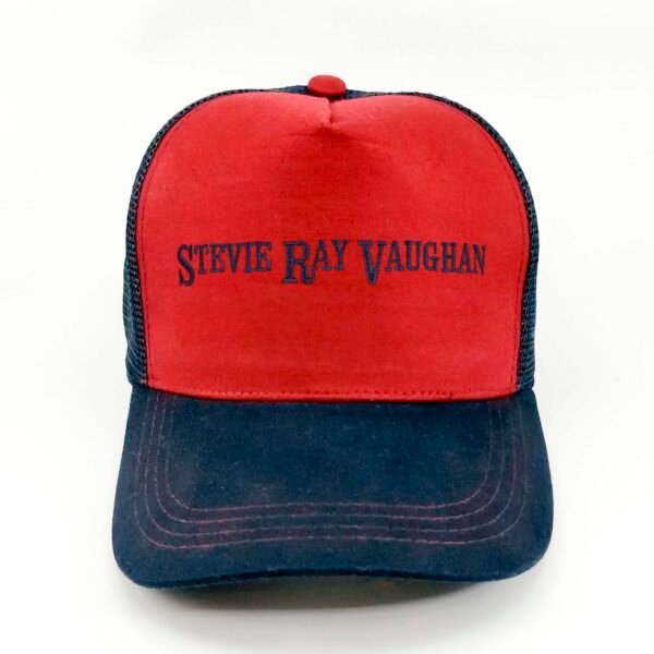 Stevie-Ray-Vaughan_Modelo6_Frente_AzMarino Gorra Stevie Ray Vaughan
