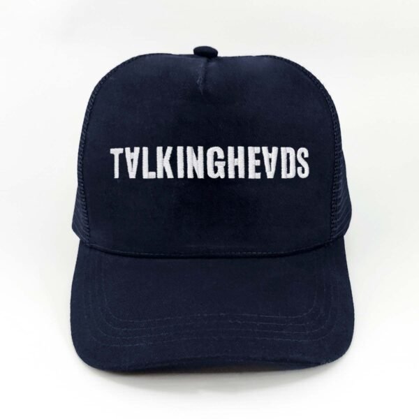 Talkingheads_Modelo8_Frente_Blanco Gorra Talkingheads