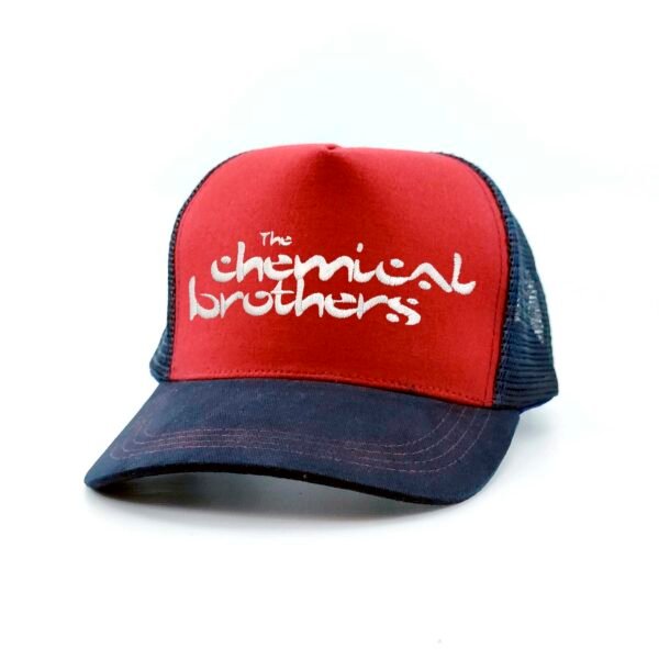The-Chemical-Brothers_Modelo6_Diagonal_Blanco Gorra The Chemical Brothers