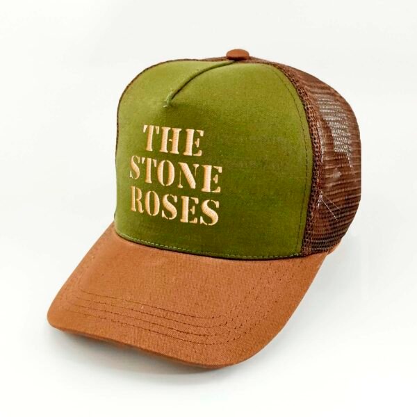 The-Stone-Roses_Modelo4_Diagonal_Dorado Gorra The Stone Roses