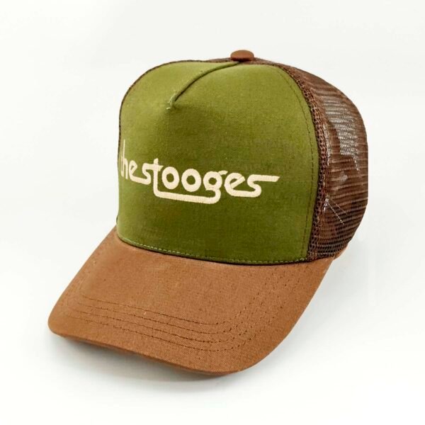 The-Stooges_Modelo4_Diagonal_Dorado Gorra The Stooges